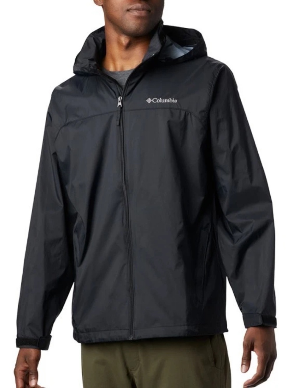 NWT Columbia Boys Glennaker Lake Waterproof Rain Jacket Black L 14/16